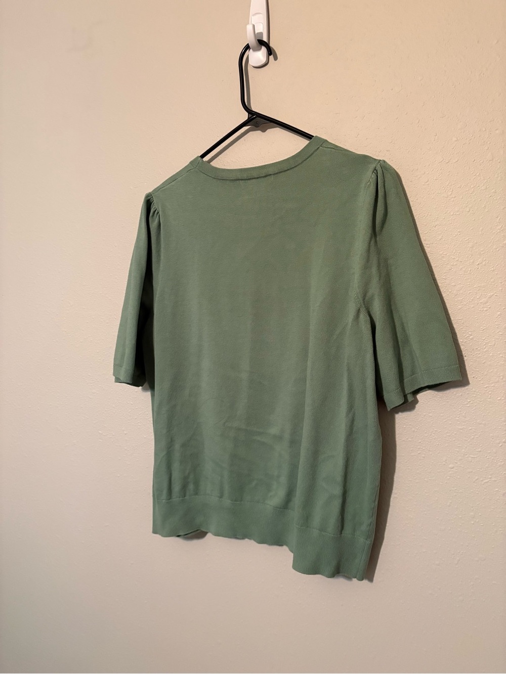 Boden Green Short Sleeve Cotton Crew Knit Top - Picture 2 of 11